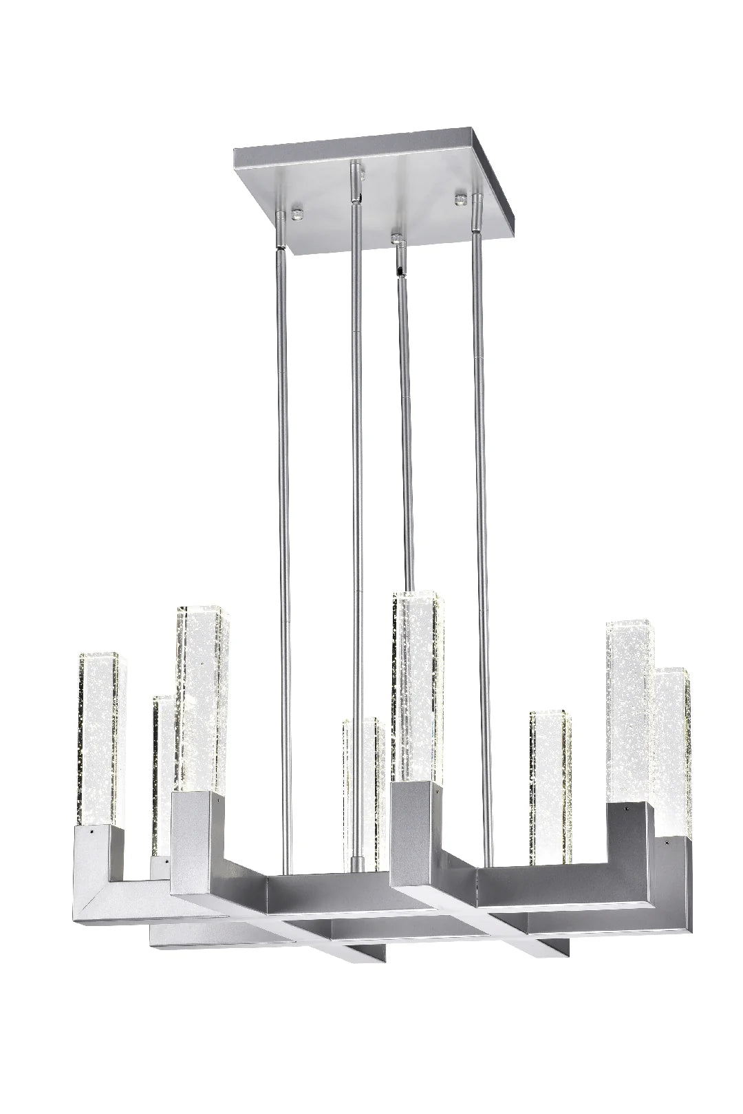 ELLEN 8-LIGHT SQUARE CHANDELIER - Euro Living Furniture